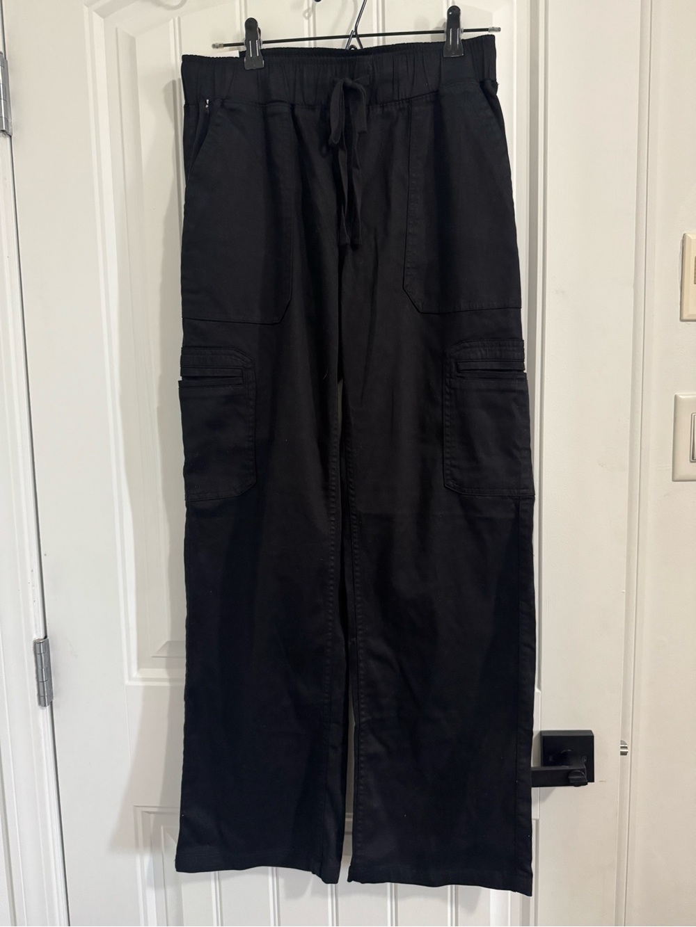 Buffalo David Bitton Black Cargo Drawstring Pants